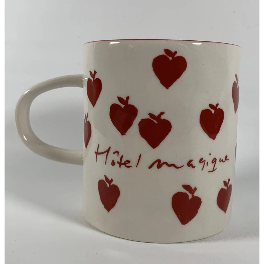 Hotel Magique for Anthropologie Ceramic Apple Heart Call Me Mug